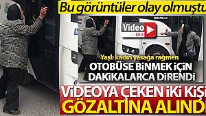 Yaşlı kadını videoya çeken ve hakaret eden 2 kişi gözaltına alındı