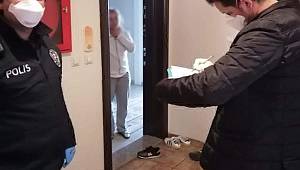 Yurt dışından gelenleri polis evlerinde kontrol etti