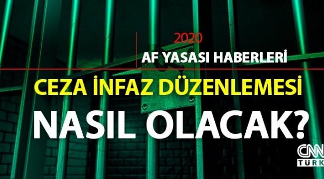 Af yasası son gelişmeler… 2020 infaz düzenlemesi Resmi Gazete’de ne zaman yayınlanacak?