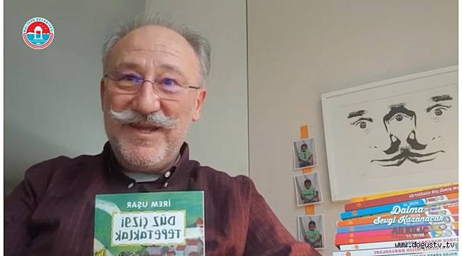 Altan Erkekli, çocuklar için kitap okudu