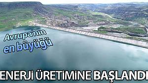 Avrupa'nın en büyük barajında enerji üretimine başlandı