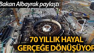 Bakan Albayrak: '70 yıllık hayal gerçeğe dönüşüyor'