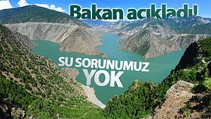 Bakan Pakdemirli: 'Su sıkıntısı öngörülmüyor'