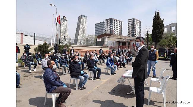 Başkan Gökhan Yüksel’den Salgınla Mücadelede Özveri ile Çalışan Ekiplere Moral Ziyareti