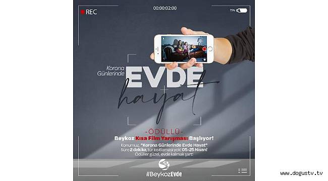 Beykoz Evde Kısa Film Yarışması Başlıyor