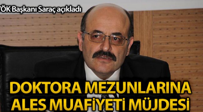 Doktora mezunları artık ALES’ten muaf olacak