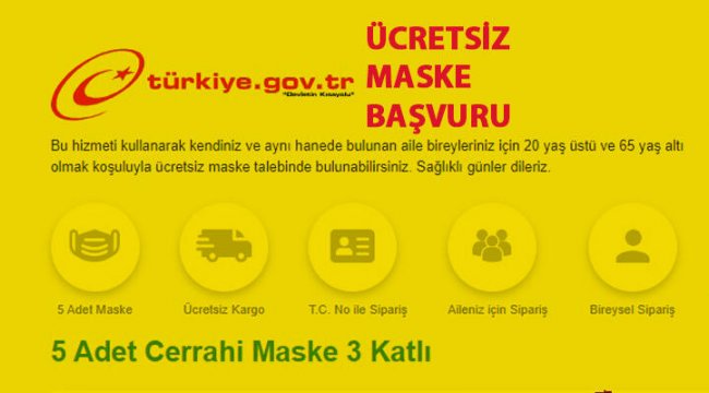 e-Devlet ücretsiz maske başvuru işlemleri... ePttAVM'den maske nasıl alınır?