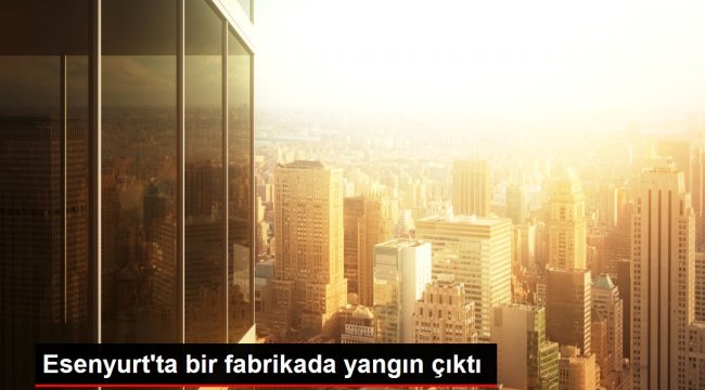 Esenyurt'ta bir fabrikada yangın çıktı