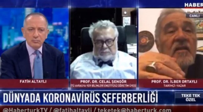 Fatih Altaylı'dan canlı yayında uyuyakalan Celal Şengör'e: Uykunuzu aldınız mı?