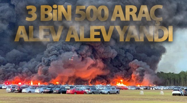 Florida’da 3 bin 500 araç alev alev yandı