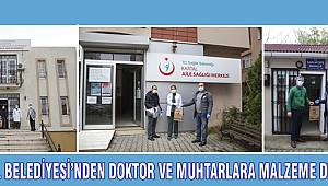 KARTAL BELEDİYESİ’NDEN DOKTOR VE MUHTARLARA MALZEME DESTEĞİ