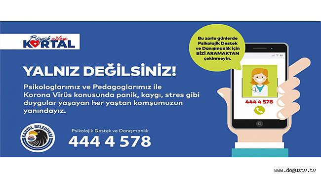 KARTAL BELEDİYESİ, PANDEMİYE KARŞI ‘PSİKOLOJİK DESTEK HATTI’NI DEVREYE SOKTU