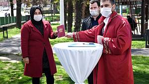 Kestel'de nikahlar açık havada kıyılıyor