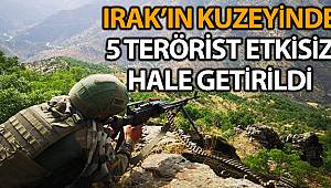 MSB: 'Irak'ın Kuzeyinde 5 terörist etkisiz hale getirildi'