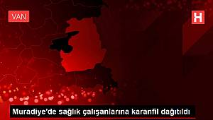 Muradiye'de sağlık çalışanlarına karanfil dağıtıldı