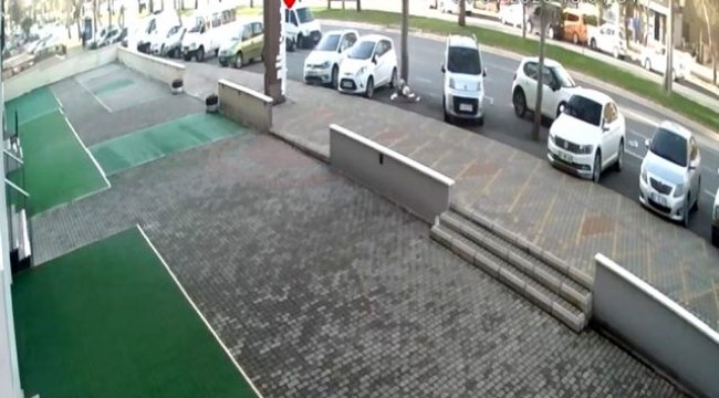 Polis memurunun hayatını kaybettiği kaza kamerada