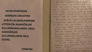 Sağlıkçılar için asılmıştı: Yanlış anlaşıldı, özür dileriz