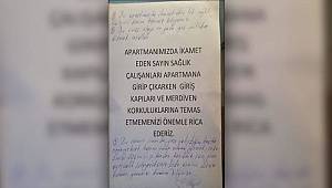Sakarya'da evine dönen sağlık çalışanı gördüğü not sonrası sinirlerine hakim olamadı! Çirkin yazı