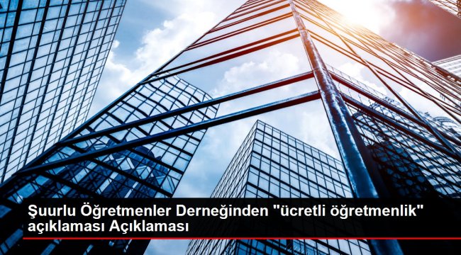 Şuurlu Öğretmenler Derneğinden 'ücretli öğretmenlik' açıklaması Açıklaması