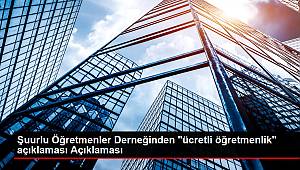 Şuurlu Öğretmenler Derneğinden 'ücretli öğretmenlik' açıklaması Açıklaması