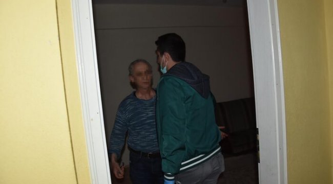 Taciz şüphelisi kendisini eve kilitledi