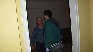 Taciz şüphelisi kendisini eve kilitledi