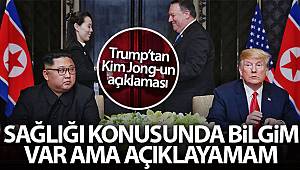 Trump: 'Kuzey Kore liderinin sağlığı konusunda bilgim var ama açıklayamam'