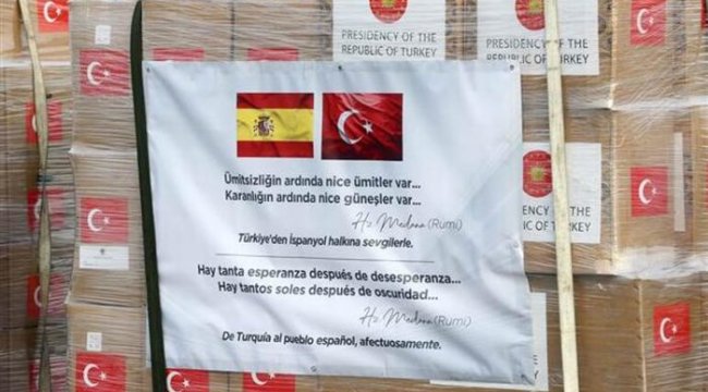 Türkiye'den İspanya ve İtalya'ya tıbbi yardım! Dikkat çeken mesaj