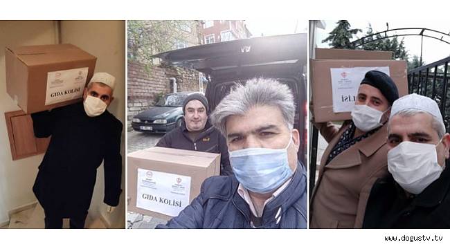 Üsküdar'daki din görevlileri, 700 yardım kolisini ihtiyaç sahiplerine ulaştırdı