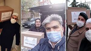 Üsküdar'daki din görevlileri, 700 yardım kolisini ihtiyaç sahiplerine ulaştırdı