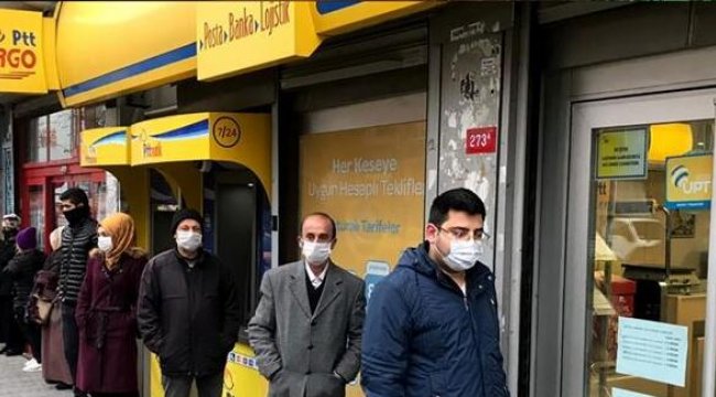 Yoğunluk yaşanan PTT şubeleri geçici olarak kapatılacak