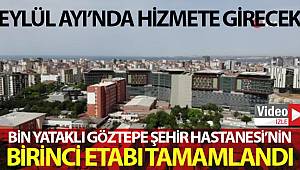 1. etabı tamamlanan Göztepe Şehir Hastanesi havadan görüntülendi