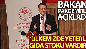 Bakan Pakdemirli: 'Ülkemizin yeterli gıda stoku vardır, endişe edilecek bir durum söz konusu değildir'