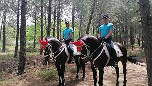 Belgrad Ormanı'nda atlı birliklerle denetim