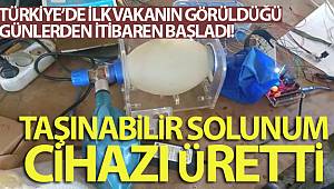 Günlerce sabahlara kadar çalışarak taşınabilir solunum cihazı üretti