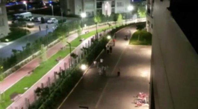 İstanbul Başakşehir'de yasağı hiçe sayan vatandaşlar parkta yürüyüş yaptı