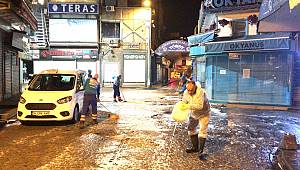 KORONAVİRÜS ÖNLEMLERİ KAPSAMINDA ÜSKÜDAR SOKAKLARI DEZENFEKTE EDİLİYOR