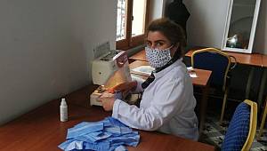 Üsküdar Halk Eğitim Merkezi günde 1000 maske üretiyor