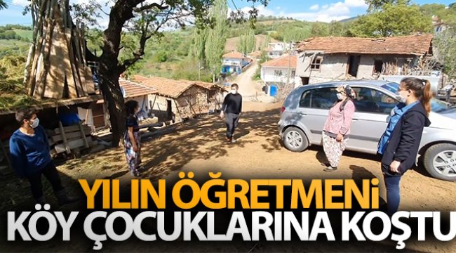 Yılın öğretmeni köy çocuklarına koştu