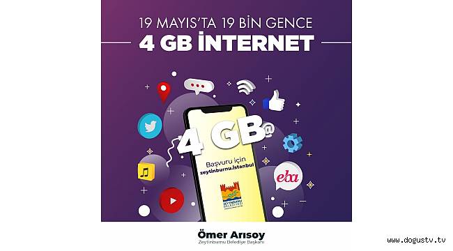 Zeytinburnu Belediyesi 'nden19 Mayıs’ta 19 Bin Gence Ücretsiz Internet