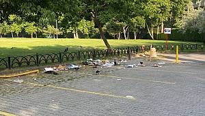 Caddebostan Sahili'nde utandıran manzara