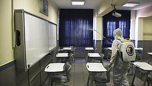 Kartal’da Okullar, LGS Sınavı Öncesi Köşe Bucak Dezenfekte Edildi