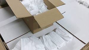 Pendik te 1 milyon kaçak maske ele geçirildi