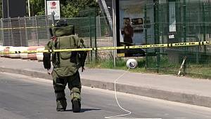 Bakırköy'de otobüs durağındaki tüp polisi alarma geçirdi