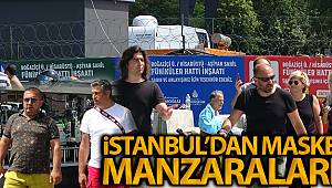 Beşiktaş ve Sarıyer'de maske kuralı yine hiçe sayıldı, kimi koluna taktı kimi elinde gezdirdi