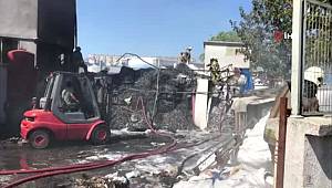 Esenyurt'ta kauçuk fabrikasında yangın