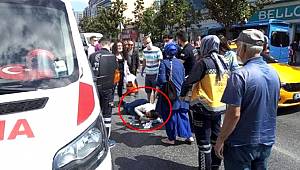 Esenyurt'ta yaya geçidi olmayan yolda kaza! Anne ve kucağındaki bebeğe otomobil çarptı