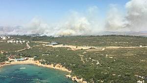 İzmir Seferihisar'da yangın! Çok sayıda ekip müdahale ediyor