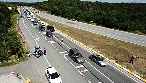 Jandarmadan Çekmeköy-Şile  karayolunda denetim