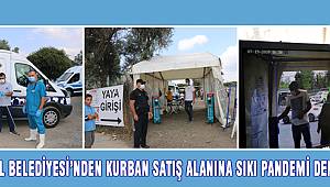 KARTAL BELEDİYESİ’NDEN KURBAN SATIŞ ALANINA SIKI PANDEMİ DENETİMİ